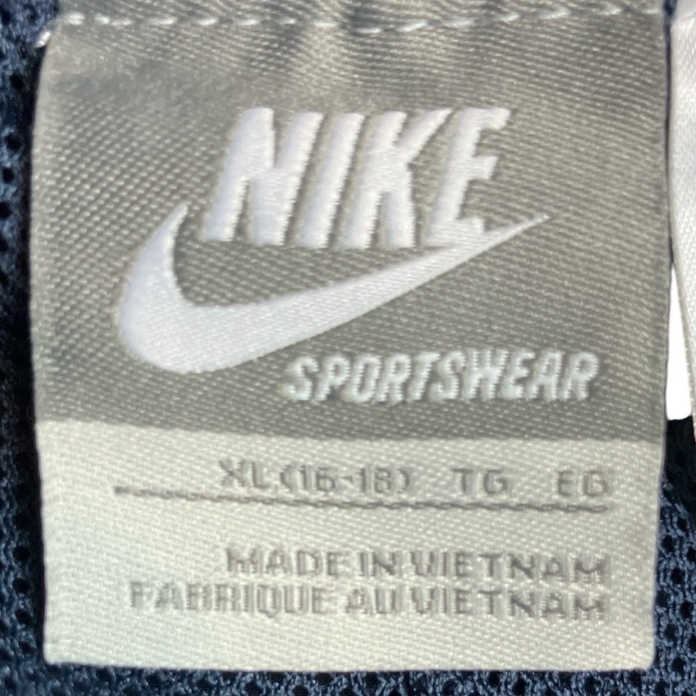 Nike Loose Blue Hip Hop Capri Crop Track Pants XL 16/18 - Picture 3 of 3